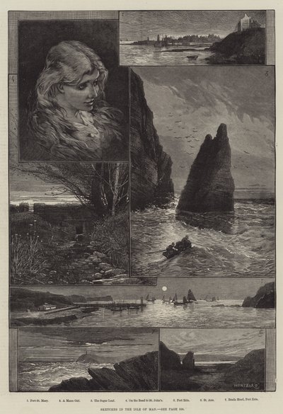 Bocetos en la Isla de Man de Charles Auguste Loye